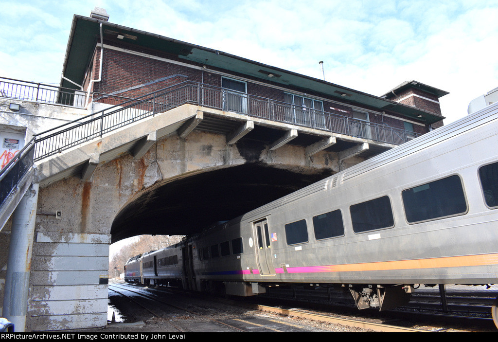 NJT Train # 1714 awaiting departure from Kingsland Station 